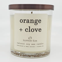 Load image into Gallery viewer, Orange + Clove 9oz Glass Candle