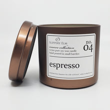 Load image into Gallery viewer, f.04/ Espresso Reserve Collection 11.5oz Candle Tin