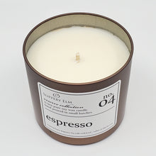 Load image into Gallery viewer, f.04/ Espresso Reserve Collection 11.5oz Candle Tin