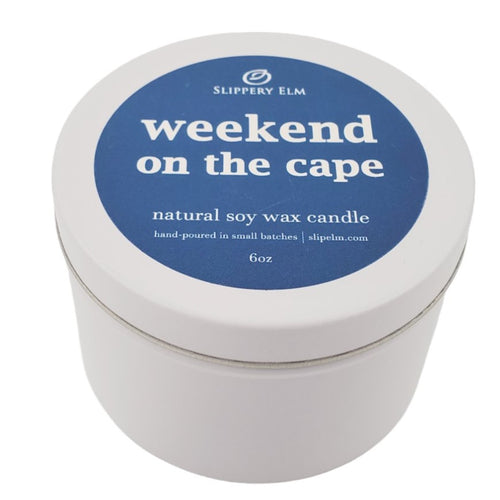 Weekend on the Cape Boardwalk Series 6oz Candle Tin