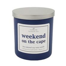 Load image into Gallery viewer, Weekend on the Cape 9oz Boardwalk Series Candle