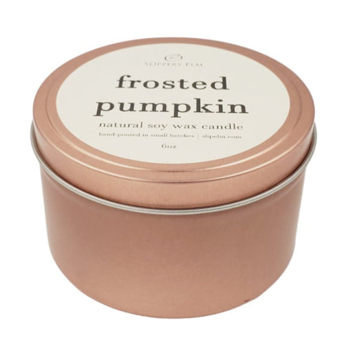 Frosted Pumpkin Boulevard Series 6oz Candle Tin