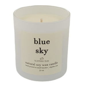 Blue Sky 9oz Boulevard Matte White Glass Candle