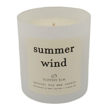 Load image into Gallery viewer, Summer Wind 9oz Boulevard Matte White Glass Candle