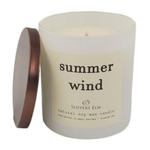 Load image into Gallery viewer, Summer Wind 9oz Boulevard Matte White Glass Candle