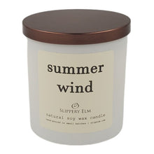 Load image into Gallery viewer, Summer Wind 9oz Boulevard Matte White Glass Candle