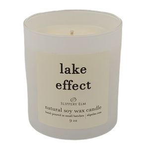 Lake Effect 9oz Boulevard Matte White Glass Candle