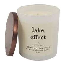 Load image into Gallery viewer, Lake Effect 9oz Boulevard Matte White Glass Candle