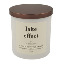 Load image into Gallery viewer, Lake Effect 9oz Boulevard Matte White Glass Candle