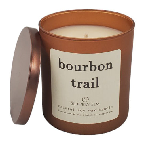 Bourbon Trail 9oz Boulevard Amaretto Lustre Glass Candle