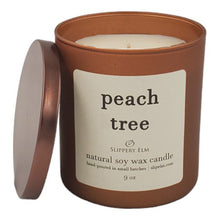 Load image into Gallery viewer, Peach Tree 9oz Boulevard Amaretto Lustre Glass Candle