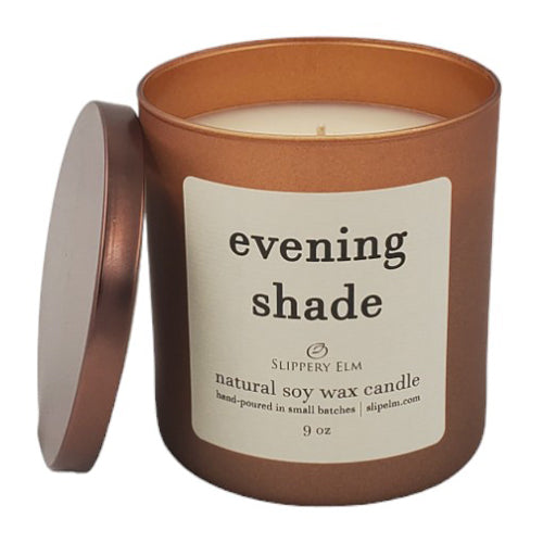 Evening Shade 9oz Boulevard Amaretto Lustre Glass Candle