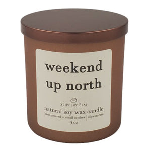 Weekend Up North 9oz Boulevard Amaretto Lustre Glass Candle