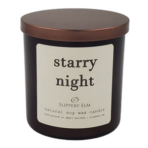 Starry Night 9oz Boulevard Classic Amber Glass Candle