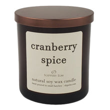 Load image into Gallery viewer, Cranberry Spice 9oz Boulevard Classic Amber Glass Candle