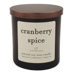 Cranberry Spice 9oz Boulevard Classic Amber Glass Candle