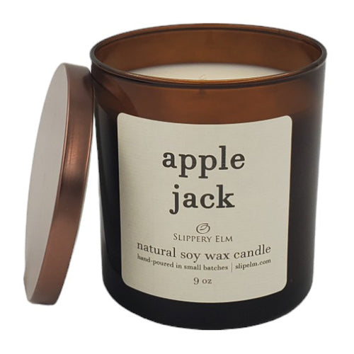 Apple Jack 9oz Boulevard Classic Amber Glass Candle