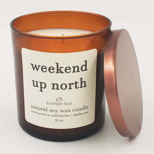 Weekend Up North 9oz Amber Glass Candle