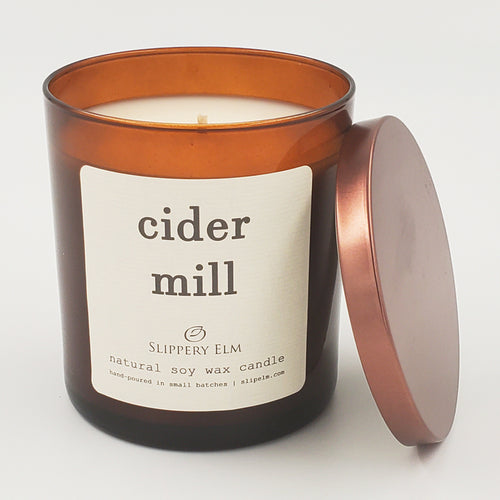 Cider Mill 9oz Amber Glass Candle