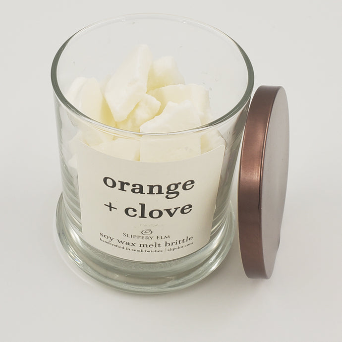 Orange + Clove Soy Wax Melt Brittle