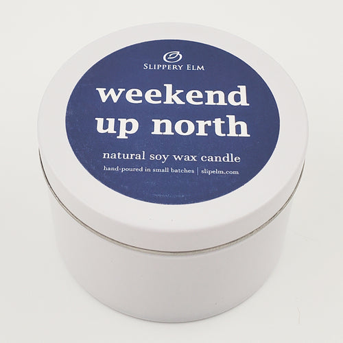 Weekend Up North Boardwalk Series 6oz Candle Tin