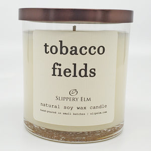 Tobacco Fields 9oz Glass Candle
