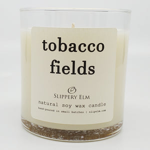 Tobacco Fields 9oz Glass Candle