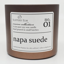 Load image into Gallery viewer, f.01/ Napa Suede Reserve Collection 11.5oz Candle Tin