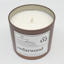 Load image into Gallery viewer, f.02/ Cedarwood Reserve Collection 11.5oz Candle Tin