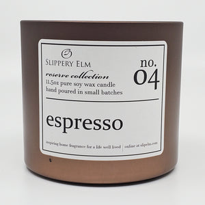 f.04/ Espresso Reserve Collection 11.5oz Candle Tin