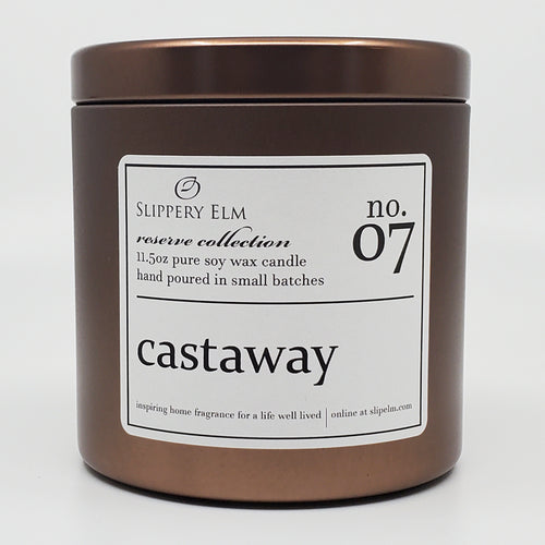 f.07/ Castaway Reserve Collection 11.5oz Candle Tin