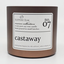Load image into Gallery viewer, f.07/ Castaway Reserve Collection 11.5oz Candle Tin
