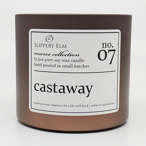 f.07/ Castaway Reserve Collection 11.5oz Candle Tin