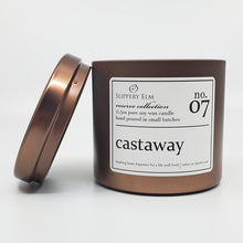 Load image into Gallery viewer, f.07/ Castaway Reserve Collection 11.5oz Candle Tin
