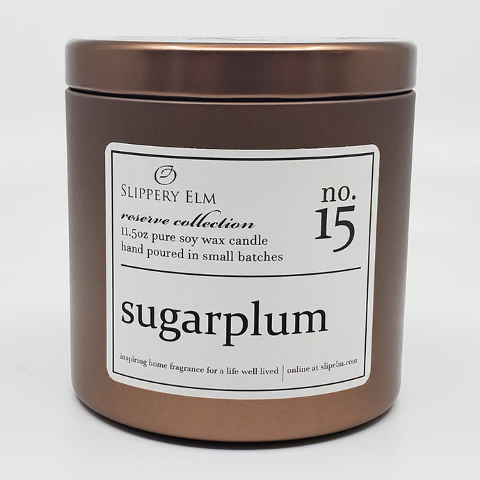 f.15/ Sugarplum Reserve Collection 11.5oz Candle Tin