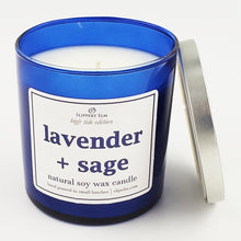 Load image into Gallery viewer, Lavender + Sage 9oz High Tide Series Candle